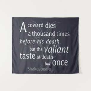 De overvaller sterft maar eens Shakespeare Wandkleed
