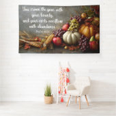 De overvloed van Psalm 65:11 Spandoek (Insitu)