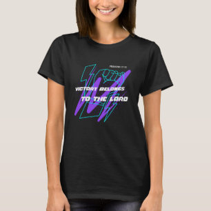 De overwinning is van de Heer Christelijke atlet T-shirt