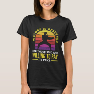 De overwinning is voorbehouden Aikido Karate Jiu J T-shirt
