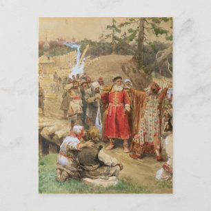 De overwinning van de nieuwe regio's in Rusland in Briefkaart