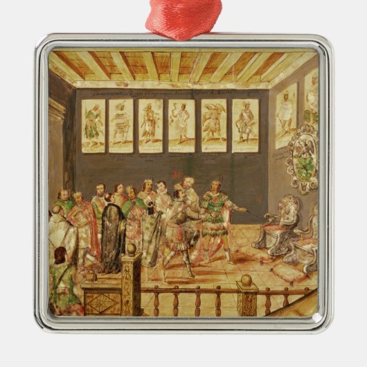 De overwinning van Mexico Metalen Ornament (Voorkant)