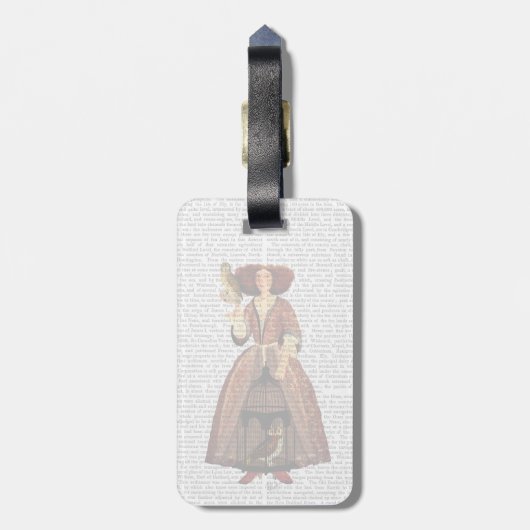 De Owl Lady Bagagelabel (Achterkant verticaal)