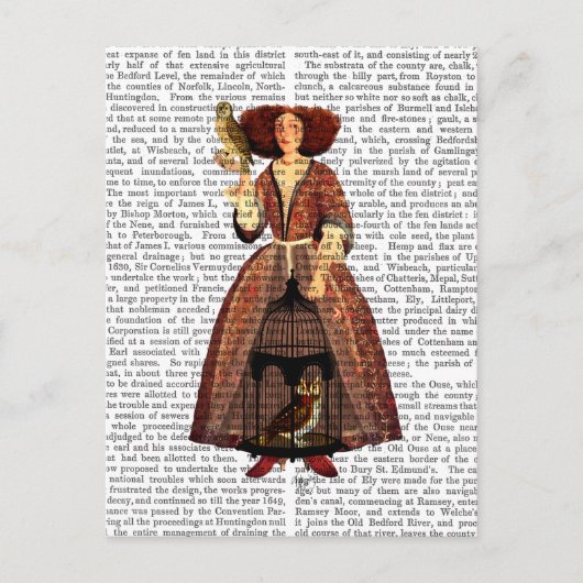 De Owl Lady Briefkaart (Voorkant)