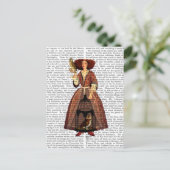 De Owl Lady Briefkaart (Staand voorkant)