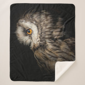 De Owl Mystical Eye | Owl Lovers Gift Sherpa Deken