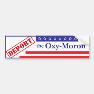 De Oxy-Moron Bumpersticker uitzetten
