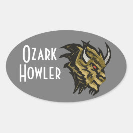 De Ozark Howler Ovale Sticker