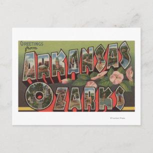 De Ozarks, Arkansas - Large Letter Scenes Briefkaart