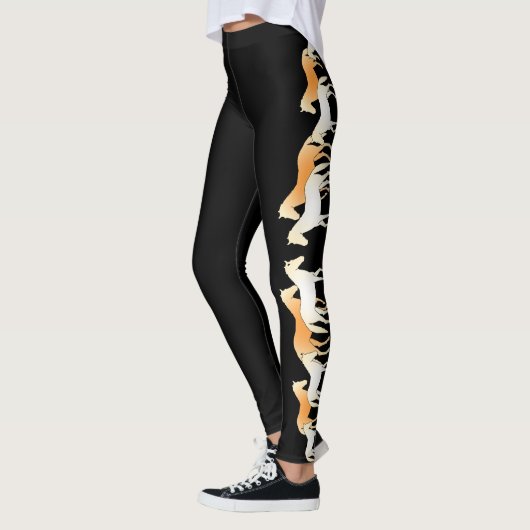 De paarden. leggings (Links)