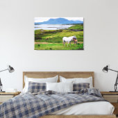 De paarden van Connemara | Galway, Ierland Canvas Afdruk (Insitu (Slaapkamer))