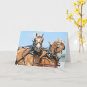 De Paarden van Haflinger Kaart (Gele Bloem)