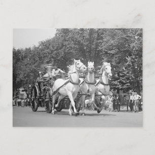 De Paarden van het brandweerkorps, 1925 Briefkaart
