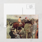 De paardenrace, ca.1890 briefkaart (Voorkant / Achterkant)