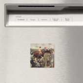 De paardenrace, ca.1890 magneet (Insitu (Vaatwasser))