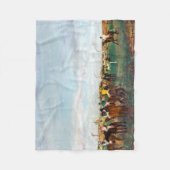 De paardenrennen, Edgar Degas Fleece Deken (Voorkant)