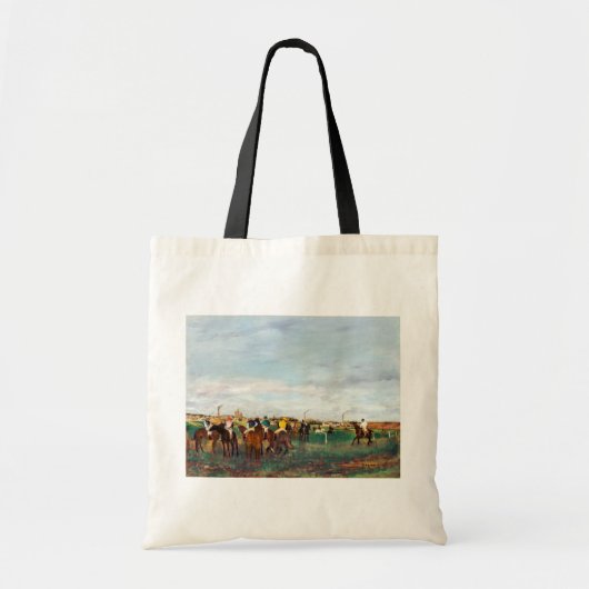 De paardenrennen, Edgar Degas Tote Bag (Voorkant)