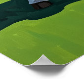 De paardensportcroquet kampioen poster (Hoek)