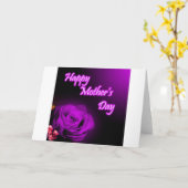 De paars namen het Gelukkige ontwerp van het Kaart (Gele Bloem)