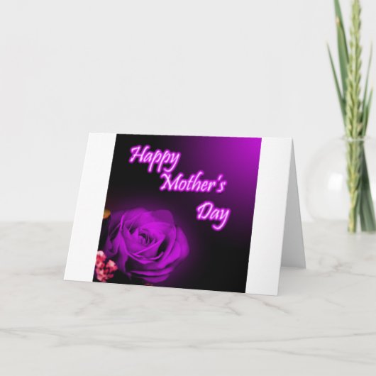 De paars namen het Gelukkige ontwerp van het Kaart (Voorkant)