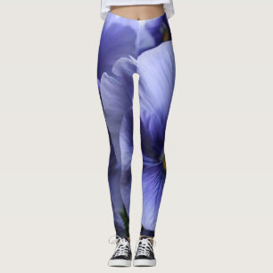 De paarse Bloesem van het Viooltje, Unieke Foto Leggings