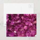 De Paarse Edelstenen van het violetkleurige Briefkaart (Voorkant / Achterkant)