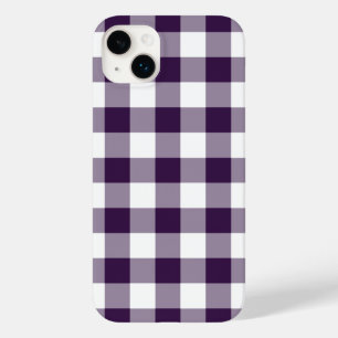 De paarse en Witte Plaid van de Gingang Case-Mate iPhone 14 Plus Hoesje
