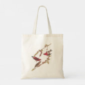 De Paarse Finch Red Birds kunst van Audubon Tote Bag (Achterkant)