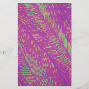De paarse Palmen van het Neon Briefpapier