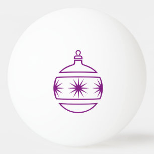 De paarse Vormen van het Overzicht van het Pingpongballen
