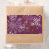 De paarse Winter Etiket (Insitu)