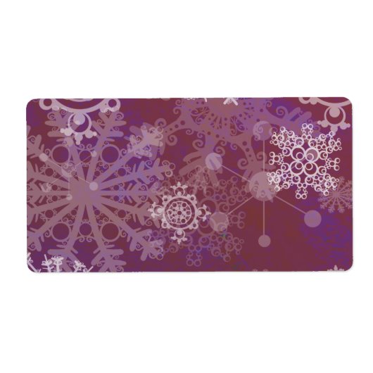 De paarse Winter Etiket (Voorkant)