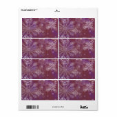 De paarse Winter Etiket (Full Sheet)