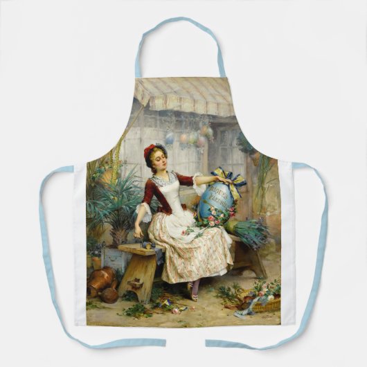 De paaseieren, mooi schilderij schort (Voorkant)