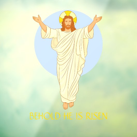 De paasheropleving van Jezus Behold is ontwricht Raamsticker (Vel 3)