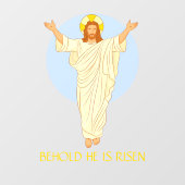 De paasheropleving van Jezus Behold is ontwricht Raamsticker (Vel)