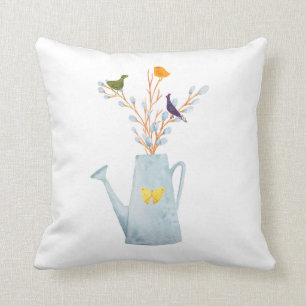 De pacock, de Duck en de Chick Kussen