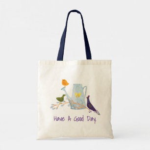 De pacock, de Duck en de Chick Tote Bag