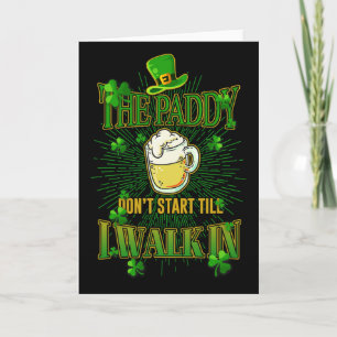 De Paddy begint niet voordat ik St Patrick's binne Kaart