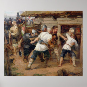 De Pagans doodden de eerste christenen Poster