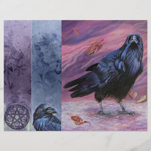 De pagina Raven Junk Journal (Voorkant)