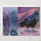 De pagina Raven Junk Journal (Voorkant / Achterkant)