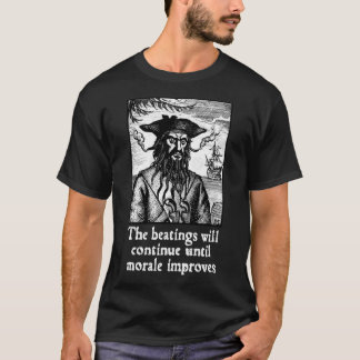 De pakken zullen doorgaan totdat het moreel verbet t-shirt