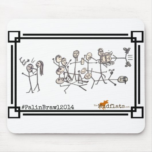 De Palin Brawl, van Jeanne Devon Muismat (Voorkant)