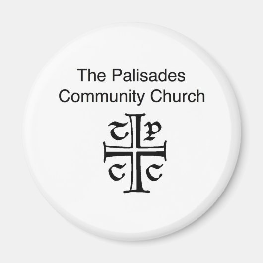 De Palisades Community Kerkmagneet Magneet (Voorkant)