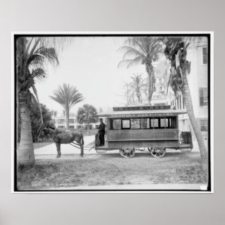 De Palm Beach trolley Poster