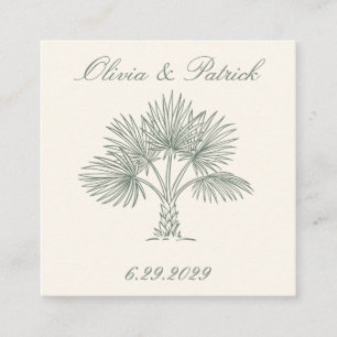 De Palm Uitnodiging Cream kaart