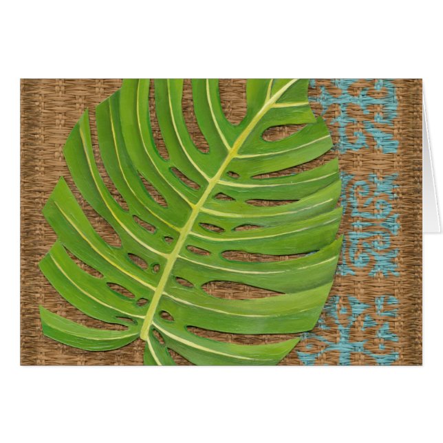 De Palm van de Druk van het blok op Wicker Achterg (Voorkant Horizontaal)