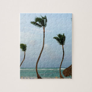 De Palm van het strand Legpuzzel