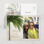 De palmboom zal mijn uitnodiging zijn. (Voorkant / Achterkant)